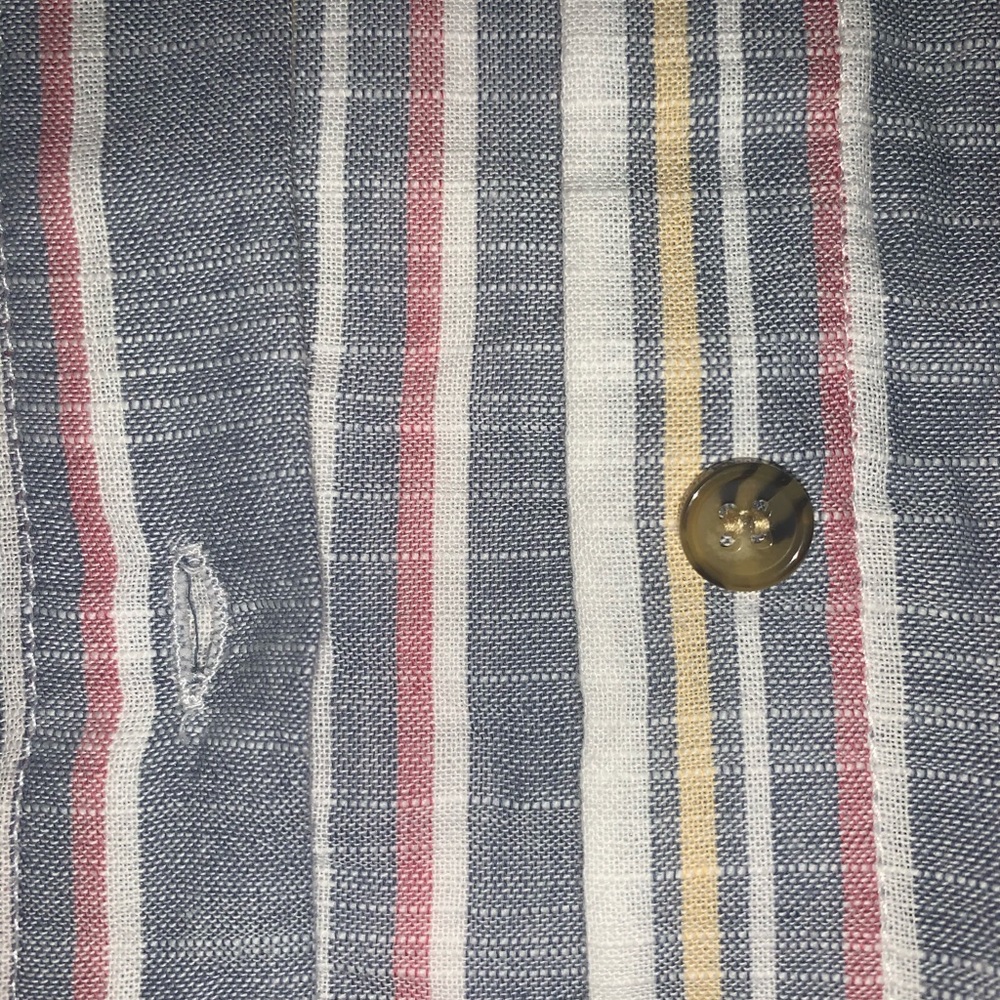 Striped button down blouse - Picture 2 of 4